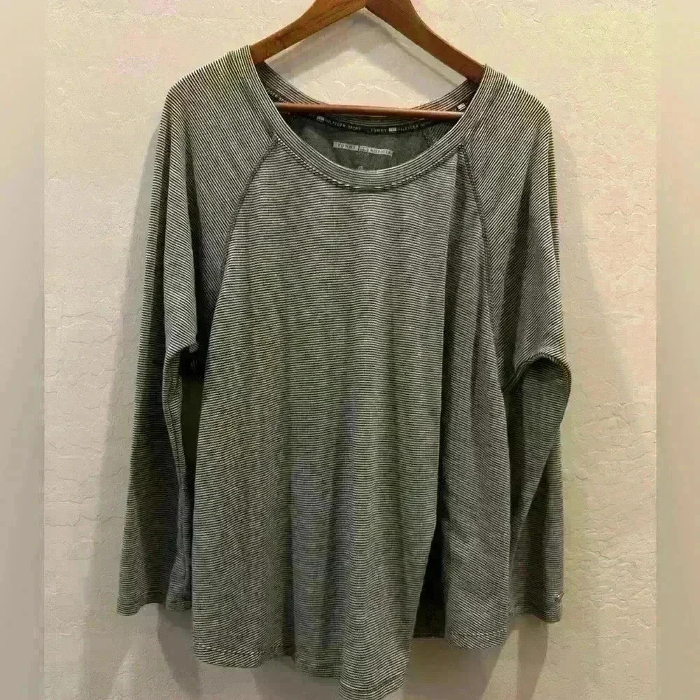 Tommy Hilfiger sport super soft oversize tunic stripes large